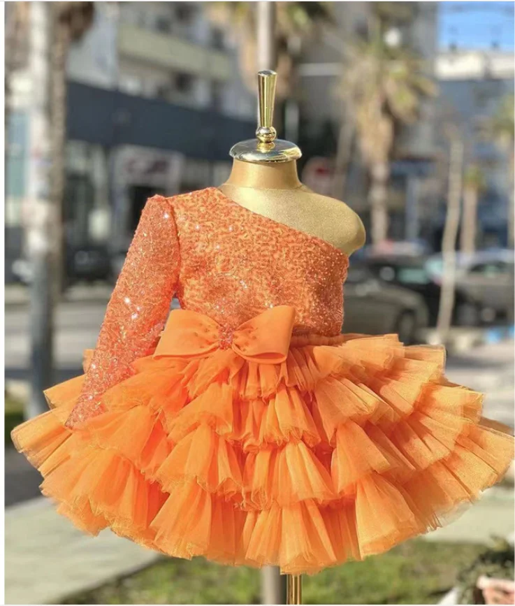 Vestidos de flores para niña, para boda, fiesta de graduación, Navidad, vestidos de banquete, faldas escalonadas, vestido de princesa