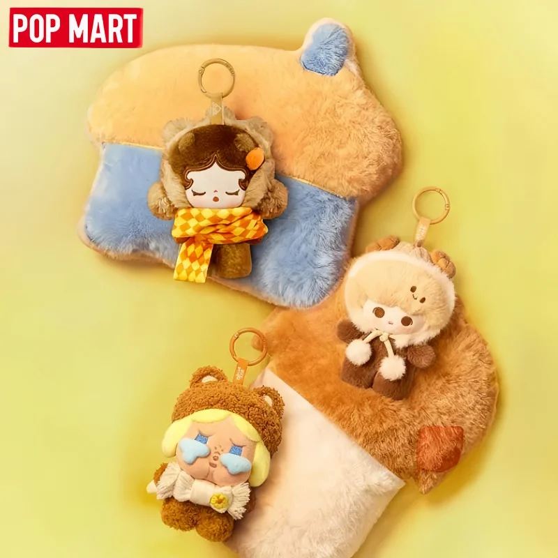 New Arrival POP MART Genuine Pop Bean Fluffy & Cozy Series Blind Boxes Cute Trendy Pendant Decoration Mystery Box Birthday Gifts