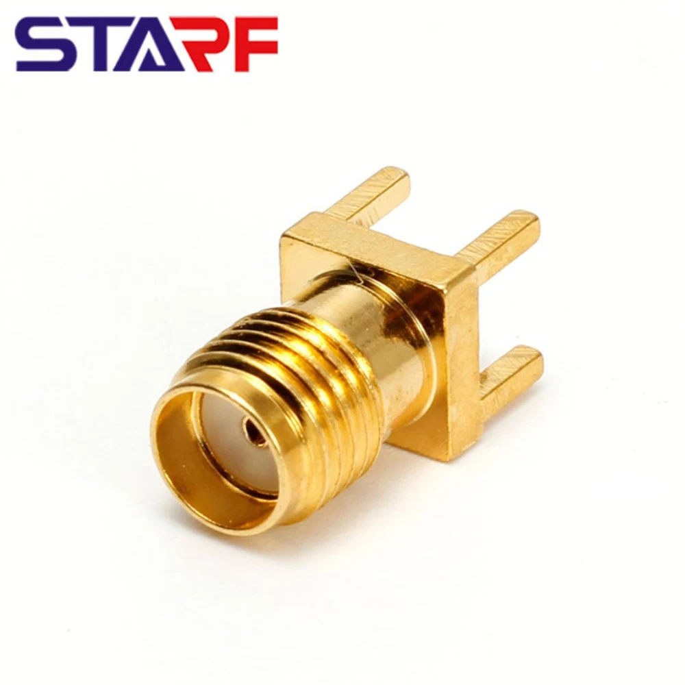 5 สําหรับ SMA หญิง RF COAX ซ็อกเก็ตตัวเชื่อมต่อ PCB Mount 4mm Through Hole SOLDER Port สําหรับเสาอากาศภายนอกและ MINI WAVE อุปกรณ์