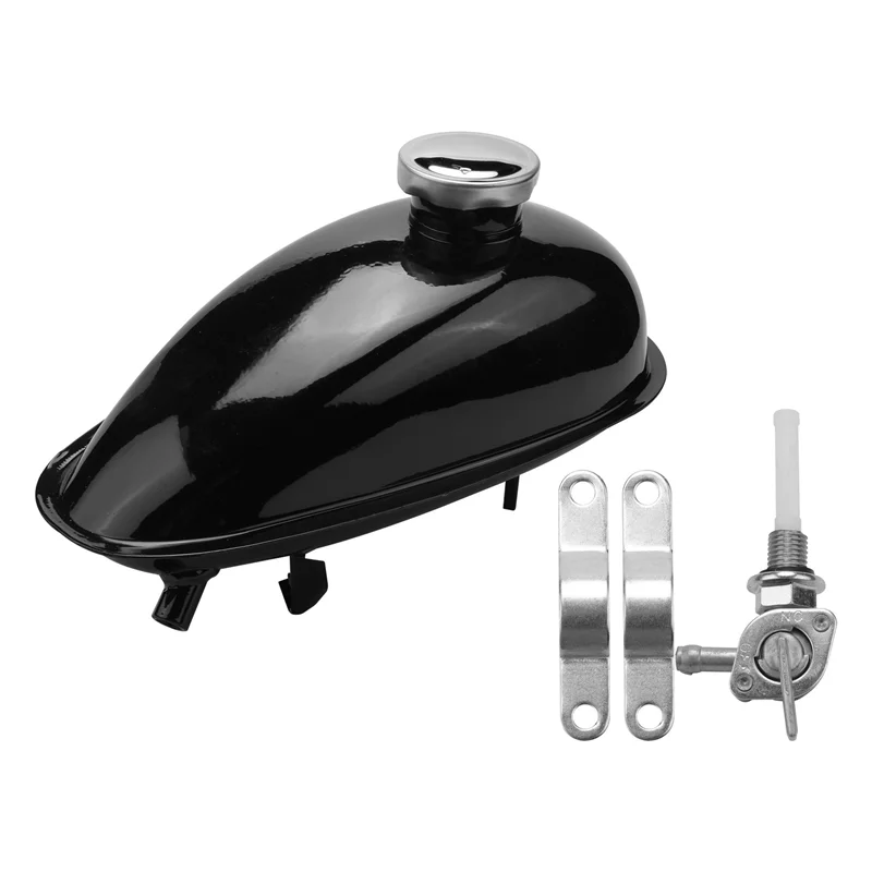 

Plain 2L Motorized Bike Motorcycle Fuel Tank Fit For 49Cc 50Cc 60Cc 66Cc 80Cc Engine Motorized Bike Motorcycle Fuel Gas Tank
