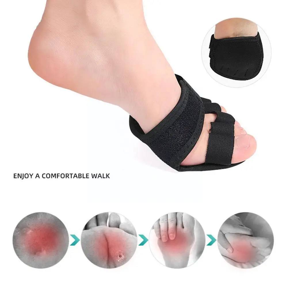 Universal Toe Separator Soft Forefoot Pads Orthotics Straightener for Realign Crooked Toes Hallux Valgus Correction for Bal E6E9