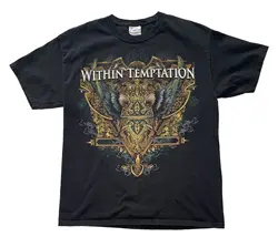 Vintage 2008 Within Temptation Rock Band T Shirt Size Large long or short sleeves