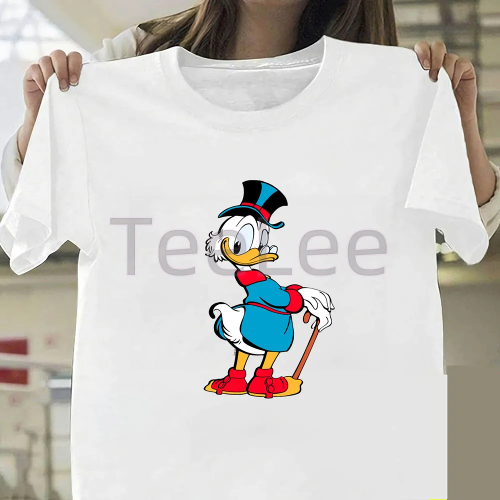 Engraçado scrooge mcduck mulher tshirts gráfico dos desenhos animados ducktales t-shirts casual streetwear t camisa vintage roupas femininas