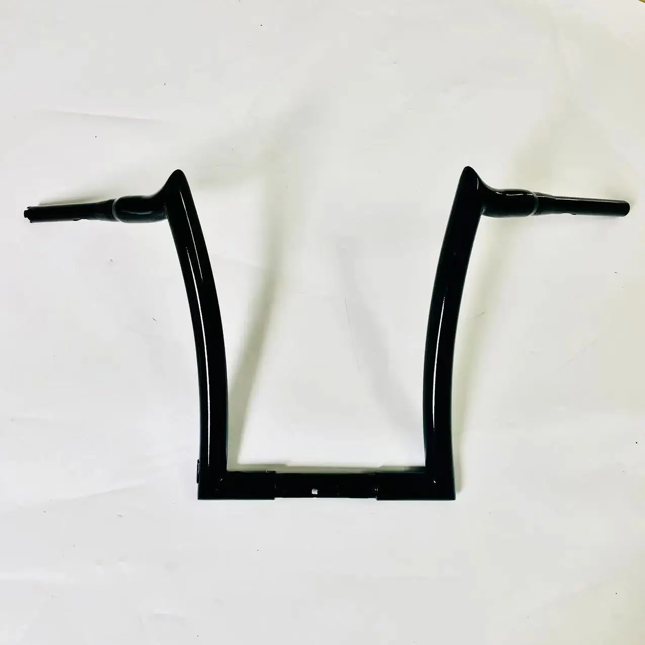 Suitable for Harley Motorcycle Road Gliding Double Light Gliding Modified Handlebar 1.5 Inch Thickened Horn Handlebar Horn High