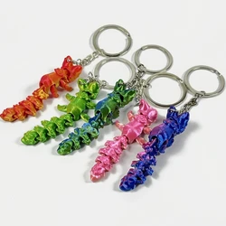 3D printed multi-joint movable little pendant keychain