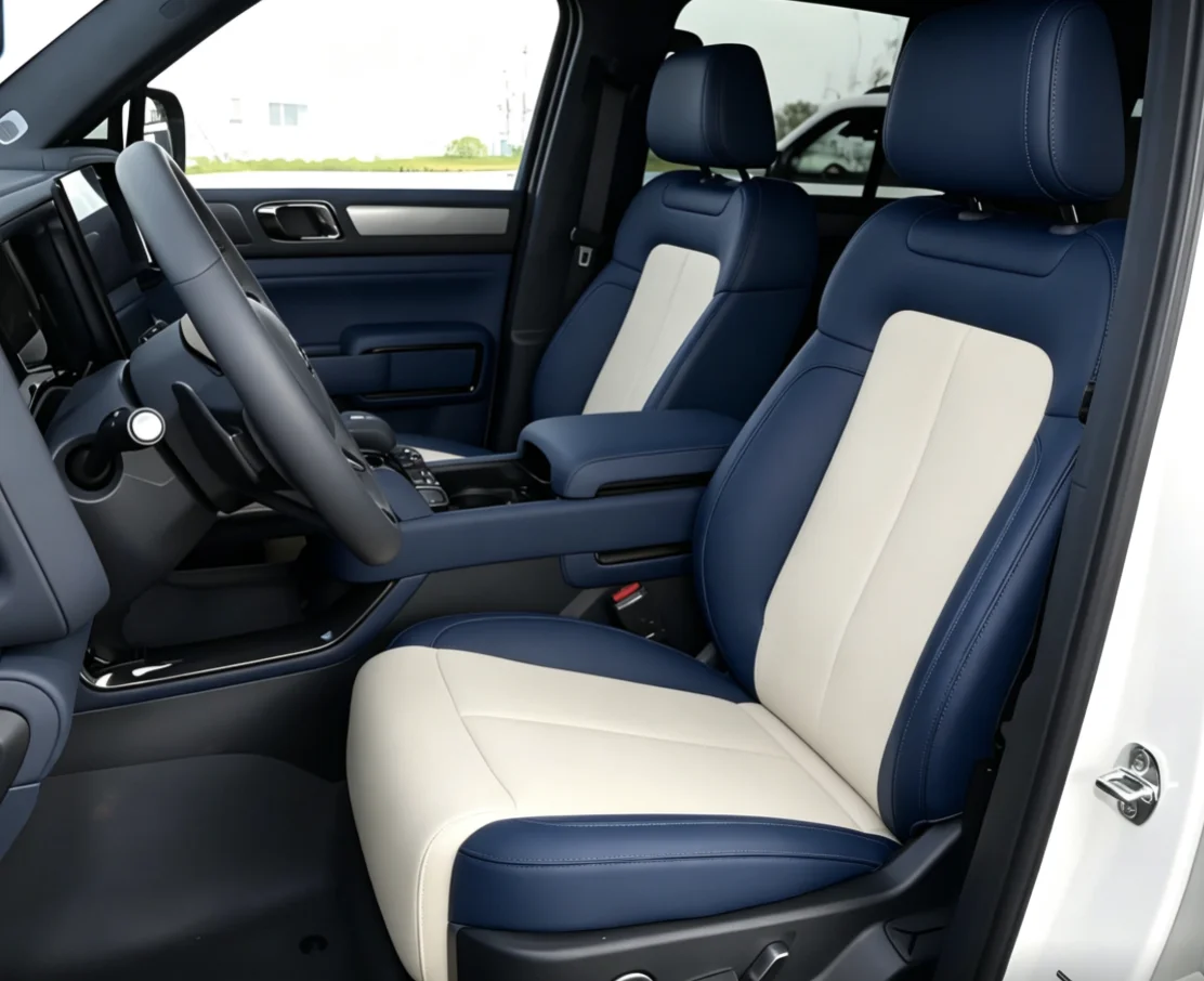 Für BYD Leopard 5 2025 2026 Maßgefertigte Autositzbezüge Luxuriöses Nappaleder 100% Passgenau Innenraum-Zubehör 360 ° Vollständige Abdeckung – Detail 5