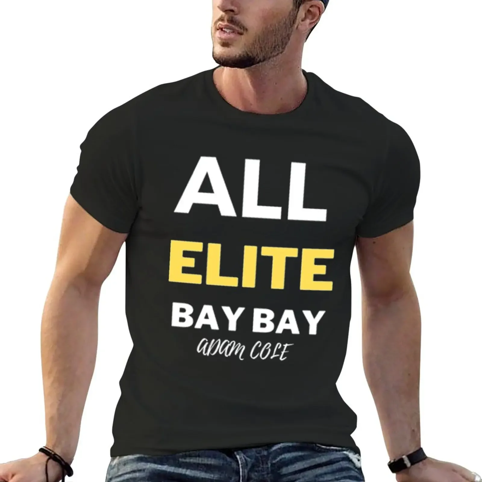 Adam cole (All Elite Bay Bay) T-Shirt cute clothes boys animal print heavyweights mens graphic t-shirts hip hop