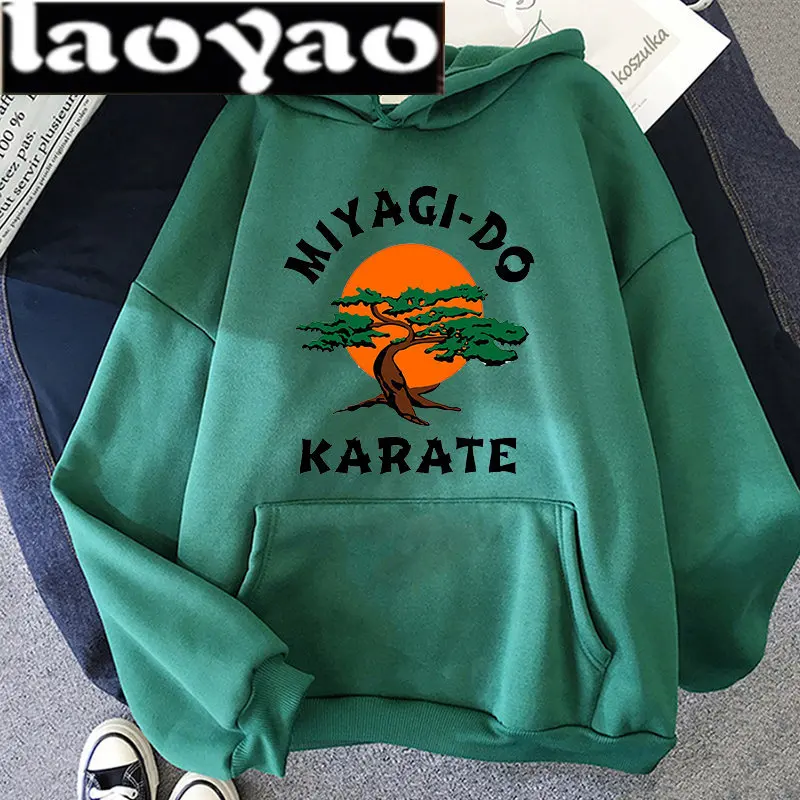 Cobra Kai Hoodies Korea Anime Autumn Winter Men Warm Letter Hoodie Male Streetwear Harajuku Women Long Sleeve Streetwear Clothes