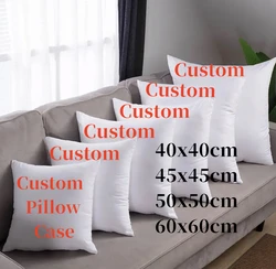 Square cushion photo customization pillow for sofa and bed family gift couple photo pillow baby photo cushion