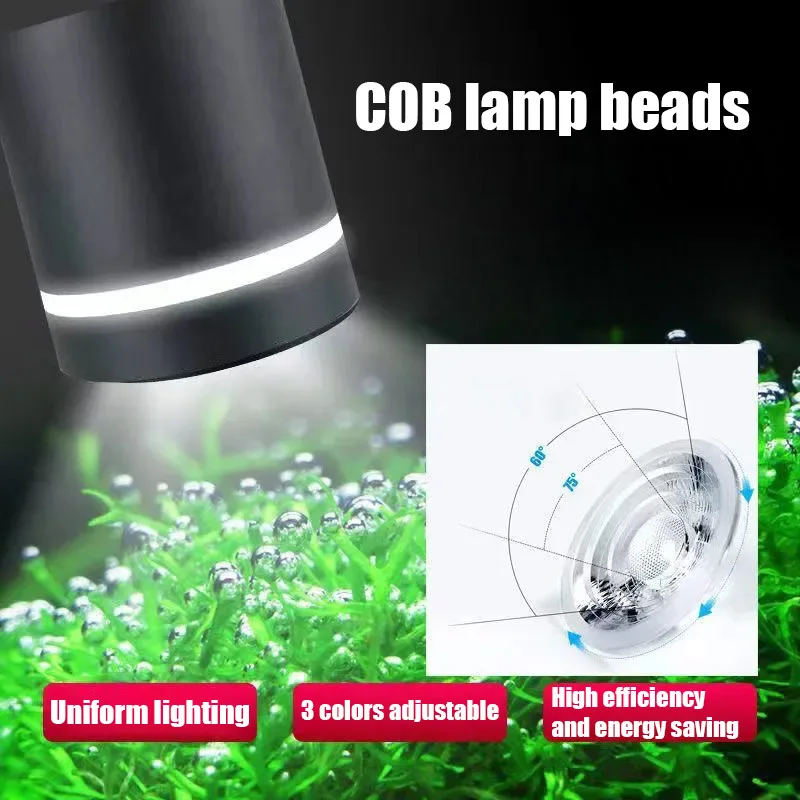 18\\25W Professional COB Lamp Beads Aquarium Light White+Blue Light Color Scheduled Turn Off Function Brightness Adjustable