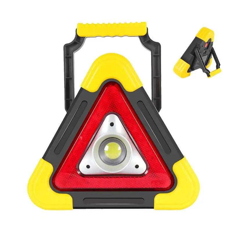 

LED Warning Triangle Multifunctional Solar Car Warning Triangles Portable Safety Triangle With 4 Modes Warning Light For Trucks