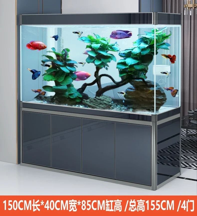 Household Living Room Small Screen Bottom Filter Aquarium Bottom Filter Super White Large