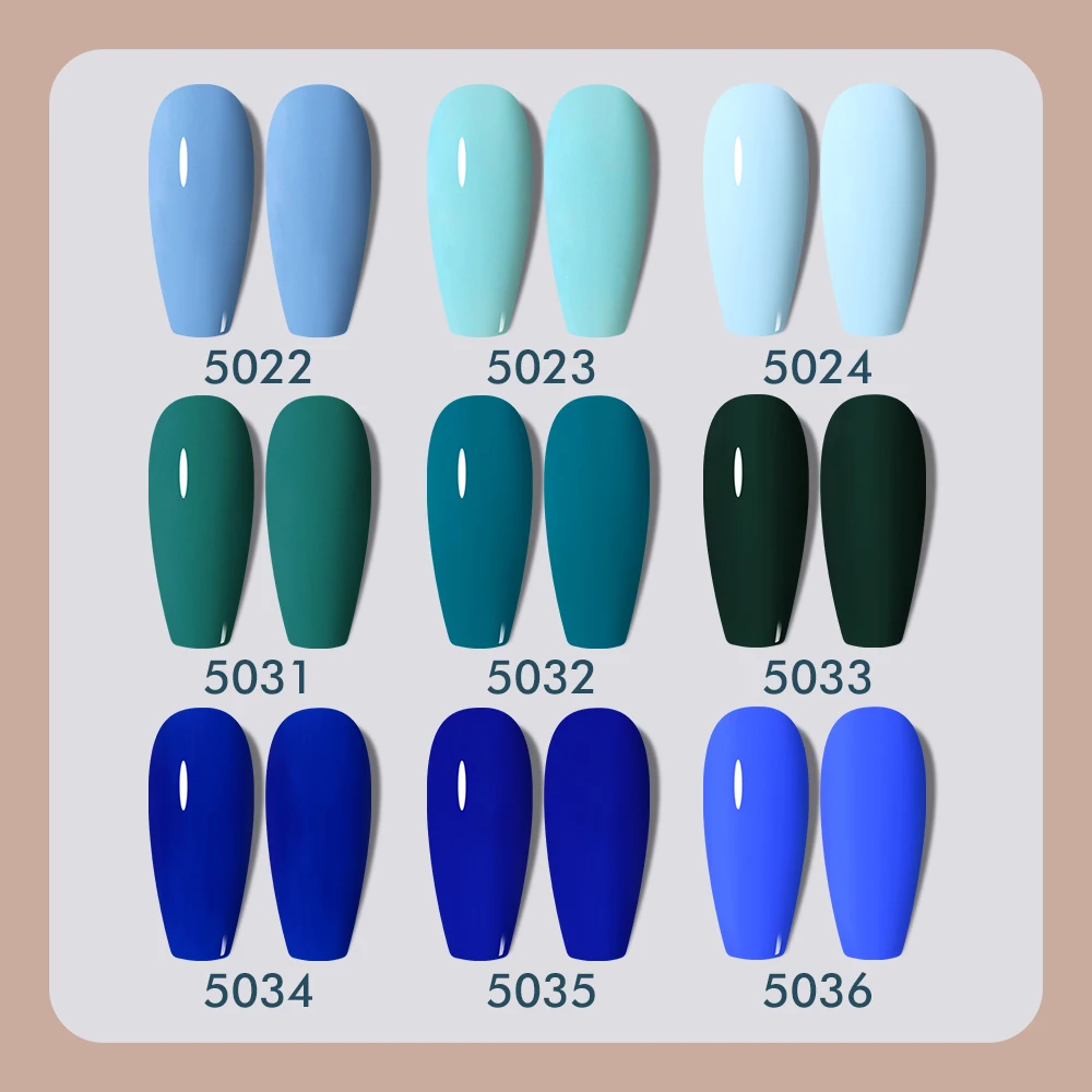 

RG Синий Градиент Лак Для Ногтей Haze Blue Nail Art Klein Blue Популярный Белый универсальный Лесной Небо Светотерапия Лак Для Ногтей Салон