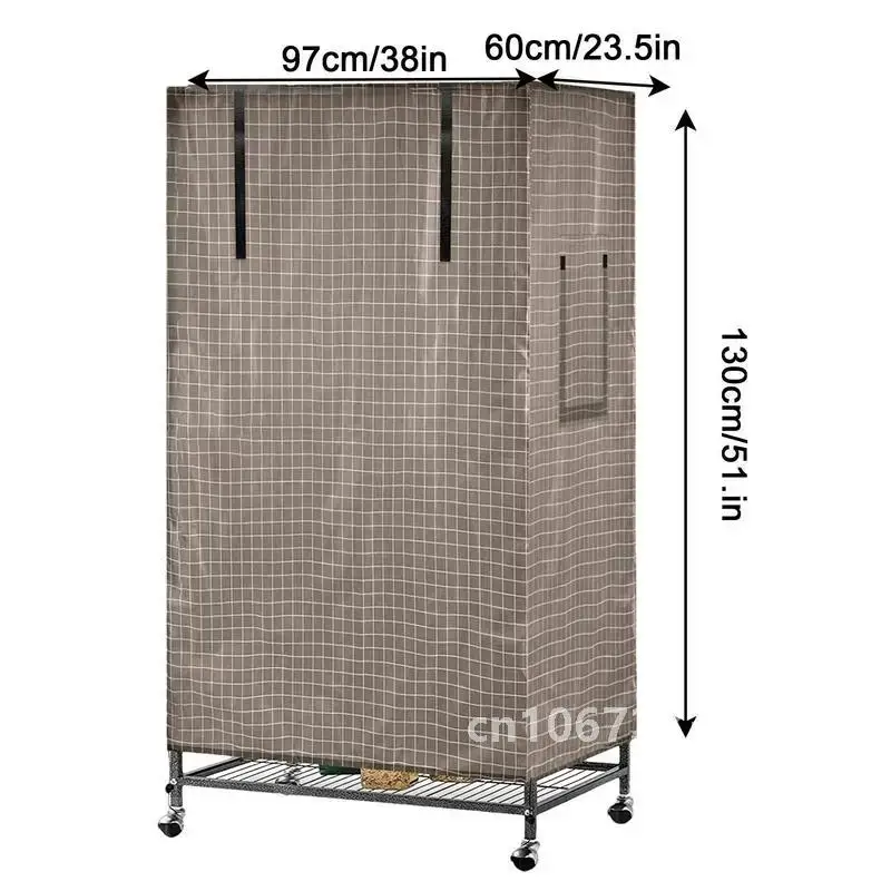 Universal Bird Cage Cover Windproof Dustproof Parrot Nylon Mesh Net Cover With Straps Window Screens For Parrot Cages Pet Supply