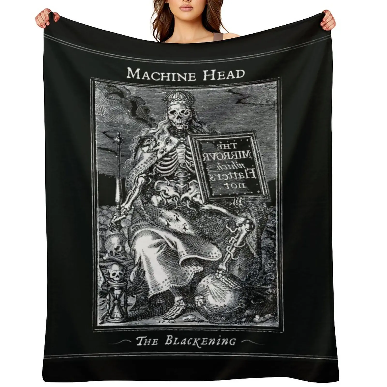 

Machine Head the blackening Throw Blanket heavy to sleep Flannel Vintage Quilt Blankets