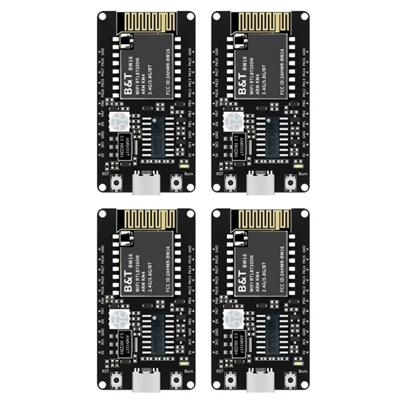 m51k-4x-bw16-kit-development-board-rtl8720dn-dual-band-wi-fi-low-power-bluetooth-ble-module-type-c-interface