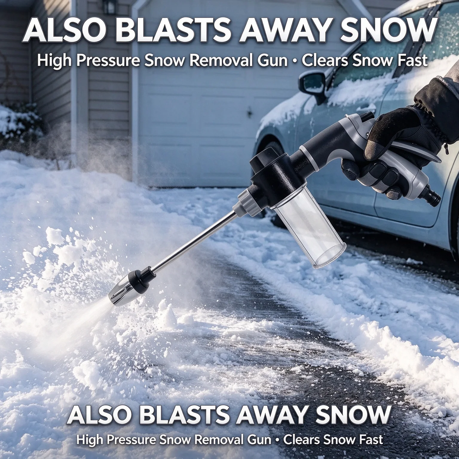 High Pressure Automobile Water Gun Spray Garden Watering Foam Pot Car Washing Foam Water Gun Car Washing Tools  Snow rush