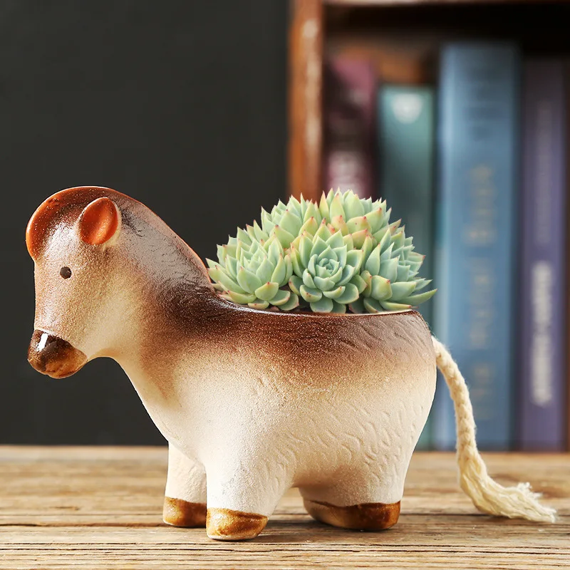 LMM balcony office desktop cartoon basin gradient pony personality creative crafts