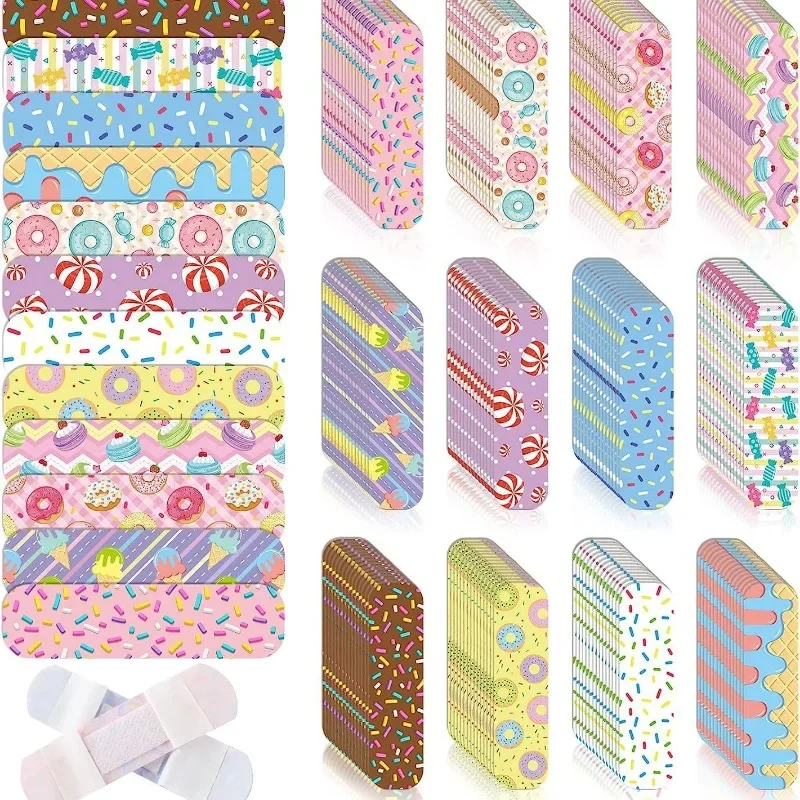 

50pcs/set Ramdom Prints Cartoon Band Aid PE Waterproof Wound Dressings Patch Adhesive Bandages Plasters Kawaii Woundplast Tape