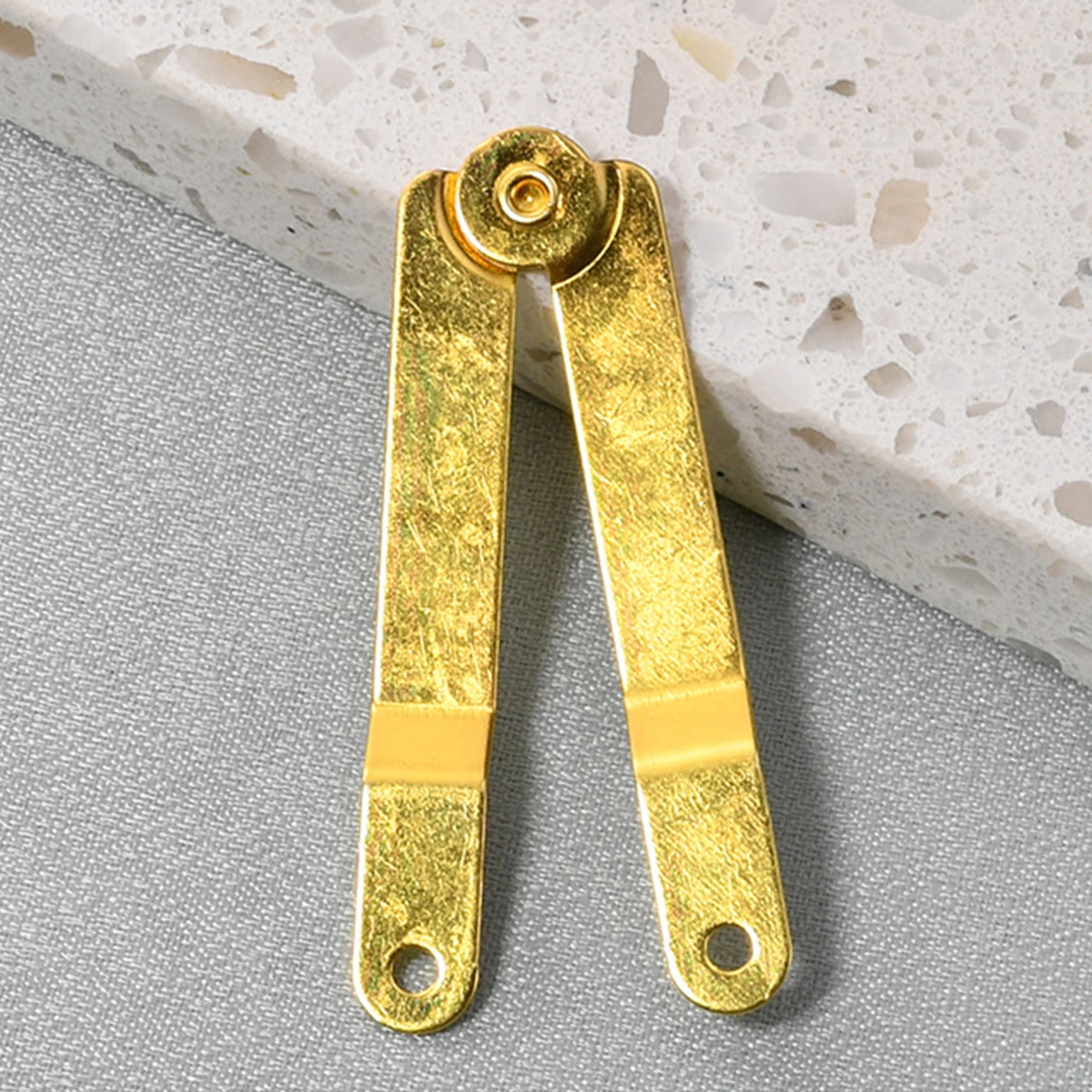 10pcs/set Wood Box Lid Support Hinge w/screws Jewelry Case Cover Stay Fittings Wooden Cabinet 62*8mm Stopping Position Hardware