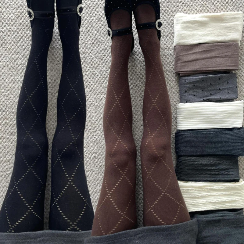 

Осенне-зимние колготки женские жаккардовые вязаные колготки эластичные тонкие леггинсы сексуальные базовые чулки модные мягкие уютные теплые чулочно-носочные изделия