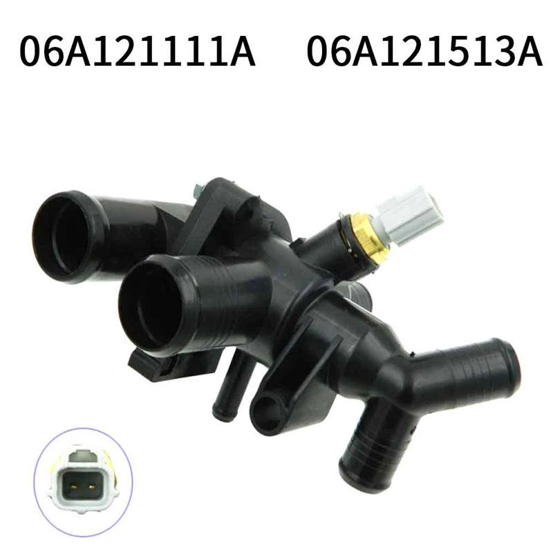 

Термостат для корпуса VW Golf Mk4 1,6 06A121111A /06A121513A, черный, 1 шт.