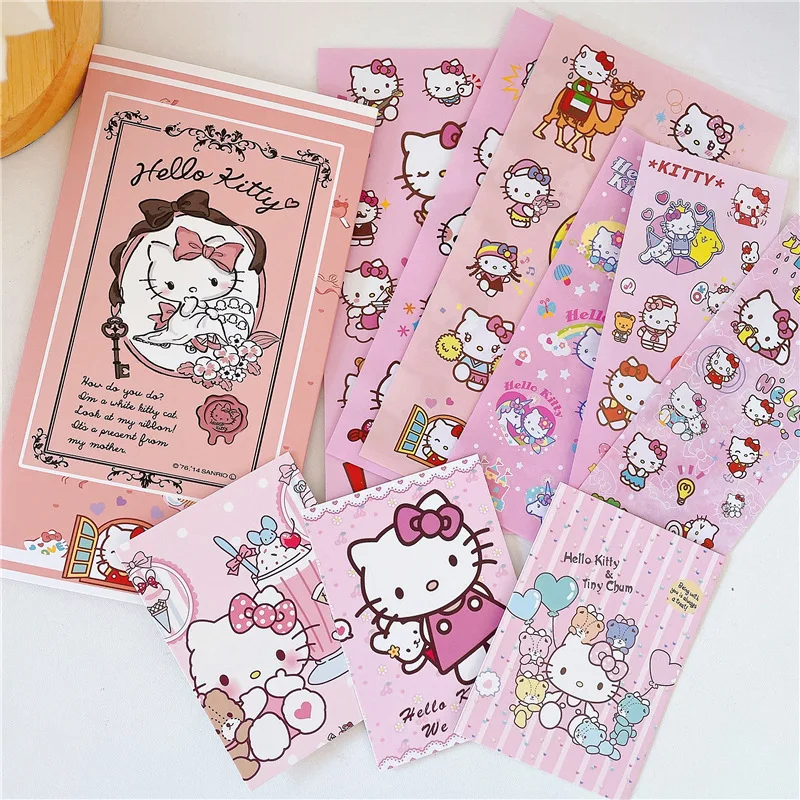 Imagem -05 - Sanrio Kuromi Melody Cinnamoroll Adesivo Grupo Guka Cartão Combinação Papelaria Atacado