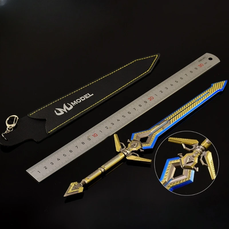 30 ซม./11.81in Apex Legends พลังงานพื้นฐานดาบ Holster อาวุธโลหะรุ่นอุปกรณ์ต่อพ่วงเกมกลางแจ้งมีดของขวัญของเล่นสําหรับชาย