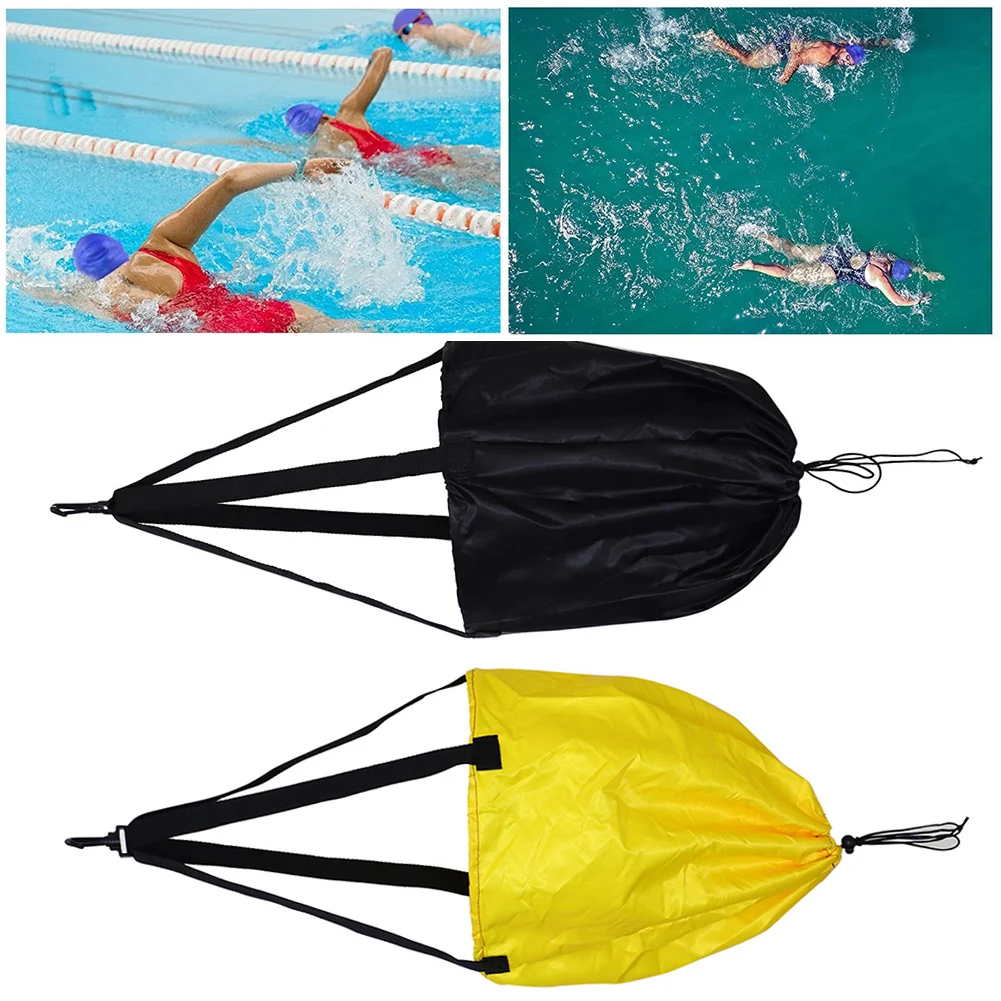 Adjustable Swim Strength Training Resistance Belt With Drag Swim Parachute 40x30cm Outdoor Water Sports Accessories Practical