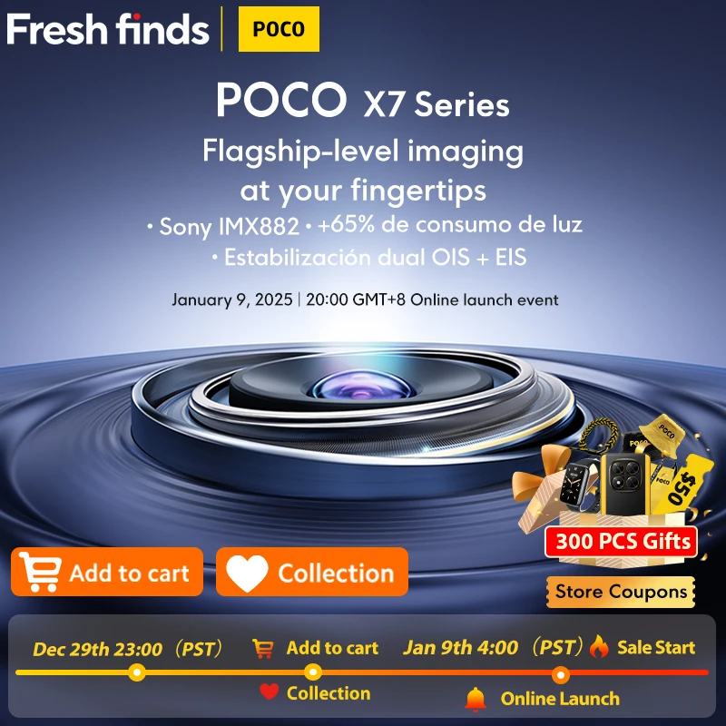 World Premiere POCO X7 Global Version Smartphone Full Speed Ahead Jan 9th At 20:00 (GMT+8) For the Online Launch Event