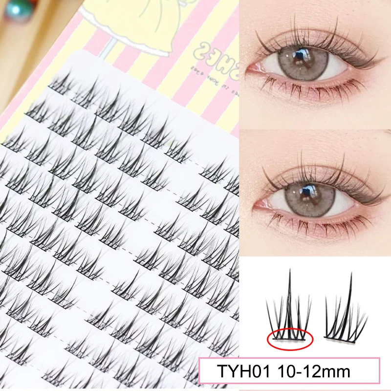Brown Manga False Eyelashes, Natural Soft Large Capacity