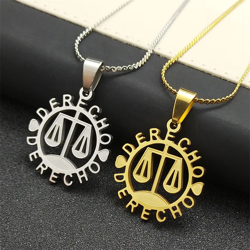Europe and America 12 Zodiac Signs Libra Logo Medal Stainless Steel Necklace UNISEX Cool and Handsome Motorcycle Necklace
