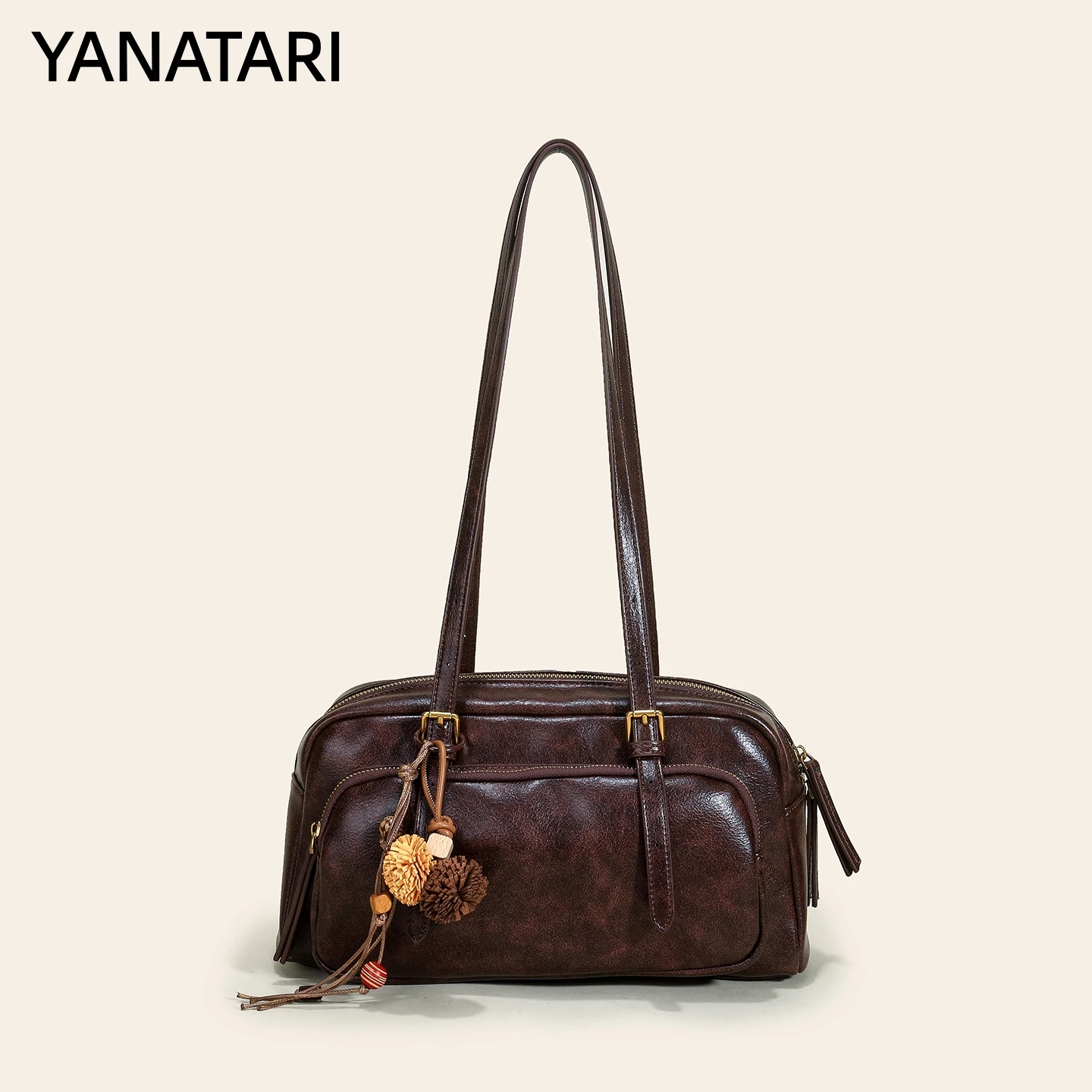 YANATATI Luxury Handbags for Women Underarm Bag Shoulder Bag Genuine Cowhide Leather Tote Bag New Fashion 2026