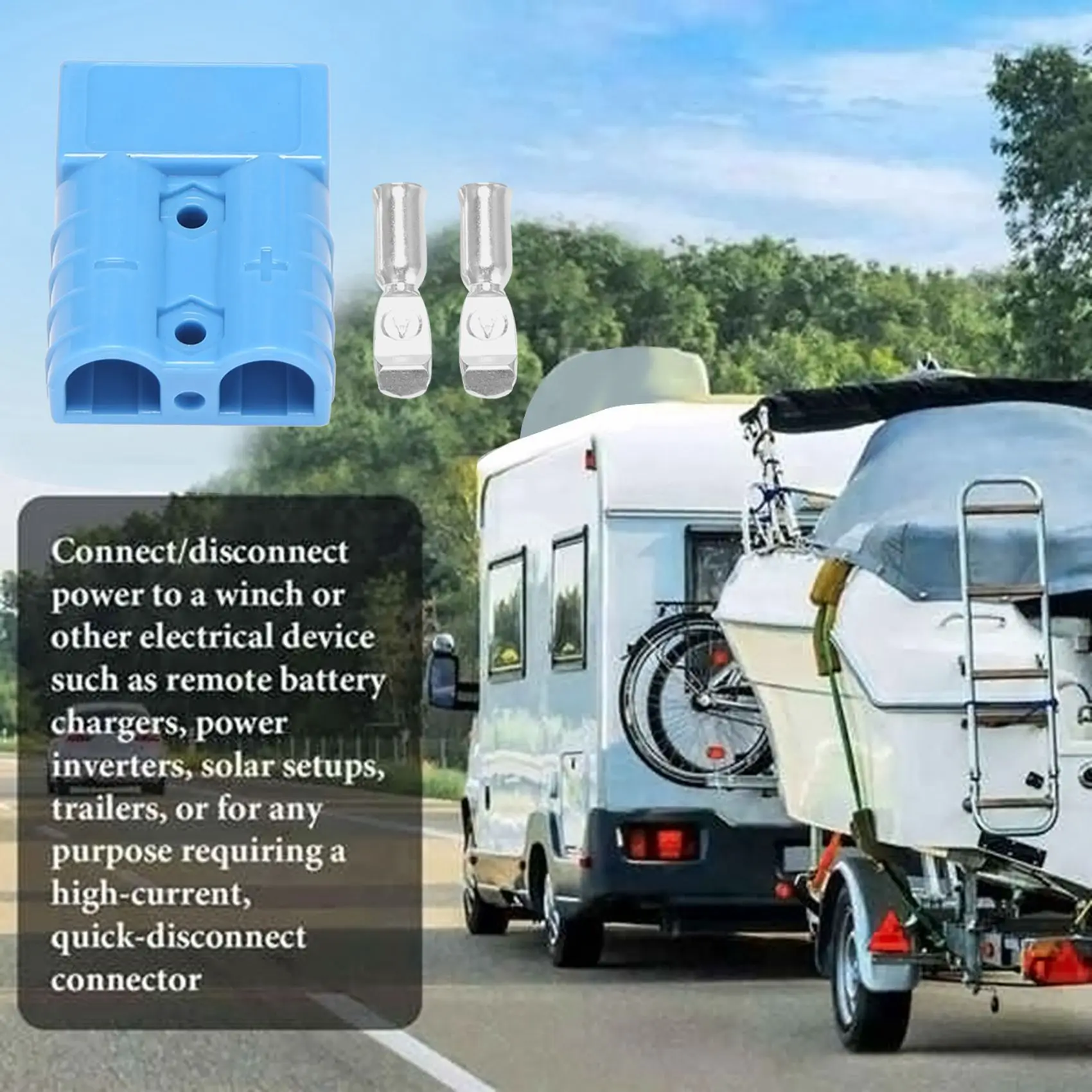 

A51K-для штепсельных разъемов в стиле Anderson 50A 600V 6-12AWG AC/DC электроинструмент для вилок с твердыми клеммами с покрытием 6AWG