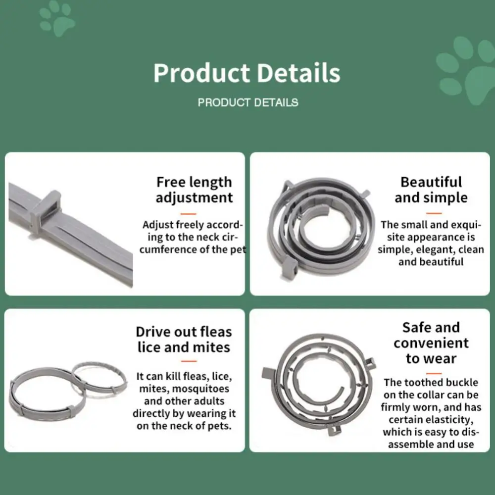 Xiaomi Pet Anti Flea Collar Anti Mosquito Insect Repellent Adjustable Colla Large Pets Puppy Cat Vitro Deworming Dog Accessories