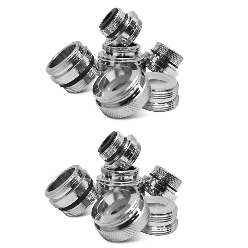 

2X Faucet Adapter Kit-Male Faucet Diverter Adapter For Sink - Garden Hose Connector-Water Filter-Kitchen Faucet Adapter