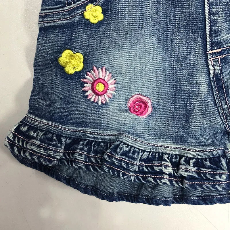 Little Girls Jumpsuit Children Kids Rompers Overalls Denim Strap Skirt Shorts Jeans Pants