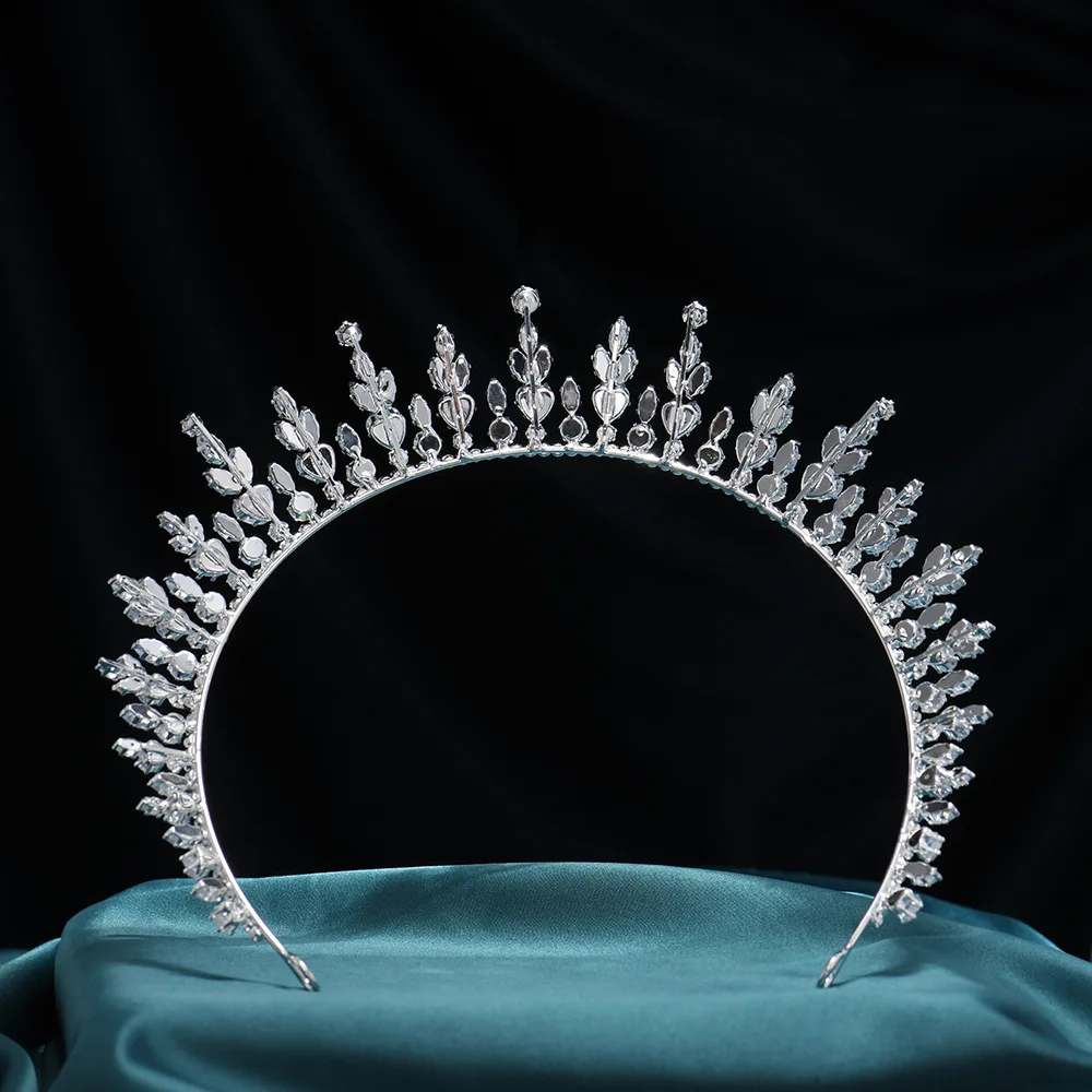 Tiaras számára Nők esküvői haja ékszer kiegészítők Szilánk Hercegnő Koronáz Fejdísz Menyasszony headpieces báli szülinapi Félfogadás headdresses