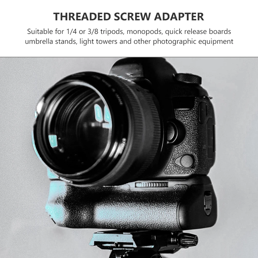 

6pcs Threaded Screw Adapter 1 4 to 3 8 Converter for Tripods Monopods Quick Release Plates Studio Equipment Durable Photographic
