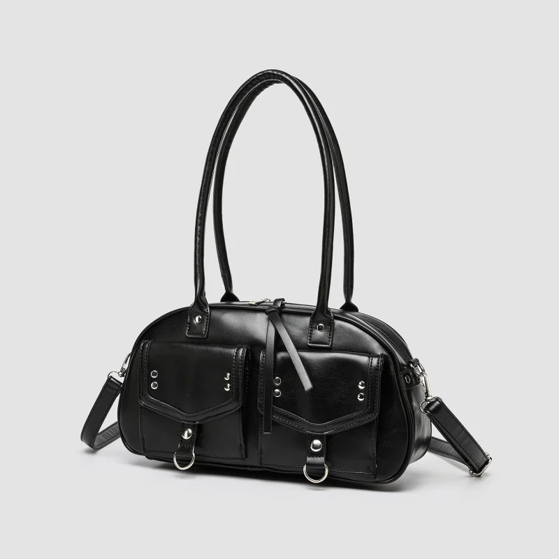 

Новая вместительная сумка-боулинг 2026 года: модный универсальный дизайн, сумка через плечо, сумка-бостон, многофункциональная сумка-подушка для мотоцикла