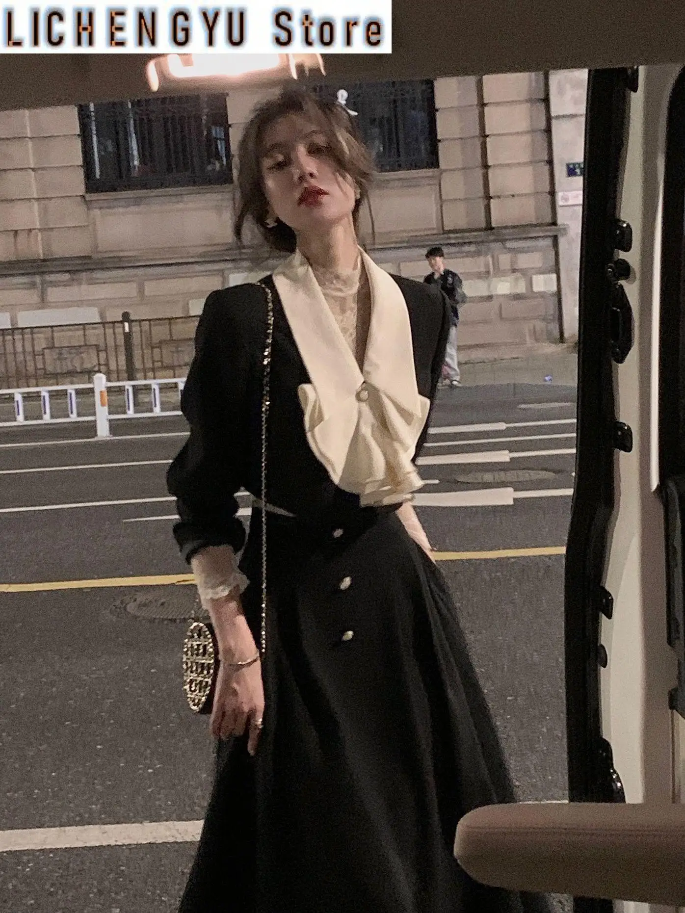 New Women Elegant A-line Skirt Two Piece Set Spring French Fashion Short Blazer Jackets Midi Skirt Outfits Female Suits