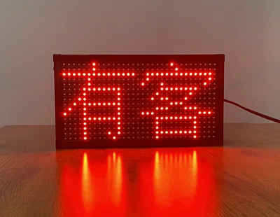 Customized P10 Single red white yellow Color LED Car Display Bus led car window display