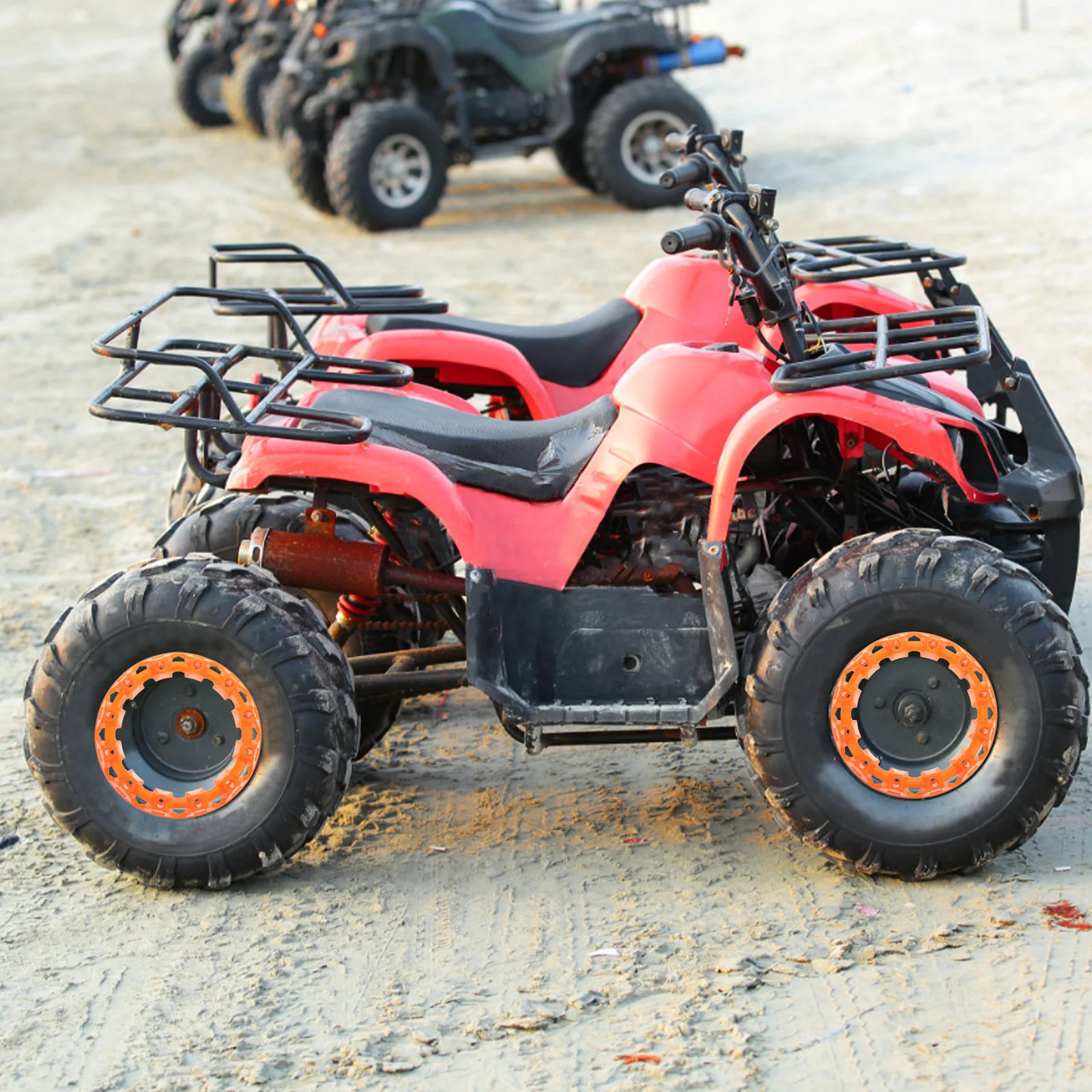 

Stylish 10-Inch Atv Wheel Hub Cover Durable Plastic Rim Protector Off-Road Vehicle Decoration Cap For Four-Wheeled