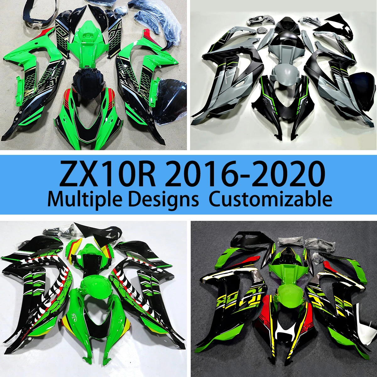 

Hot Style Fairings ZX 10R 2016 2017 2018 2019 2020 Motorcycle Body Parts Full Set Fairing Kit for KAWASAKI ZX10R 16 17 18 19 20