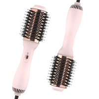 LISARPO 3 in I Hot Air Brush Blowout  Brush and Volumize Hair Straightener for Women Styler Electric Brushes Hair Dryer