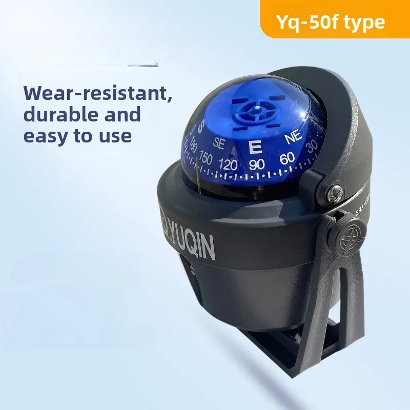 YQ-50 Marine Magnetic Compass Waterproof Compass Lifeboat Magnetic Compass Navigation Direction Meter