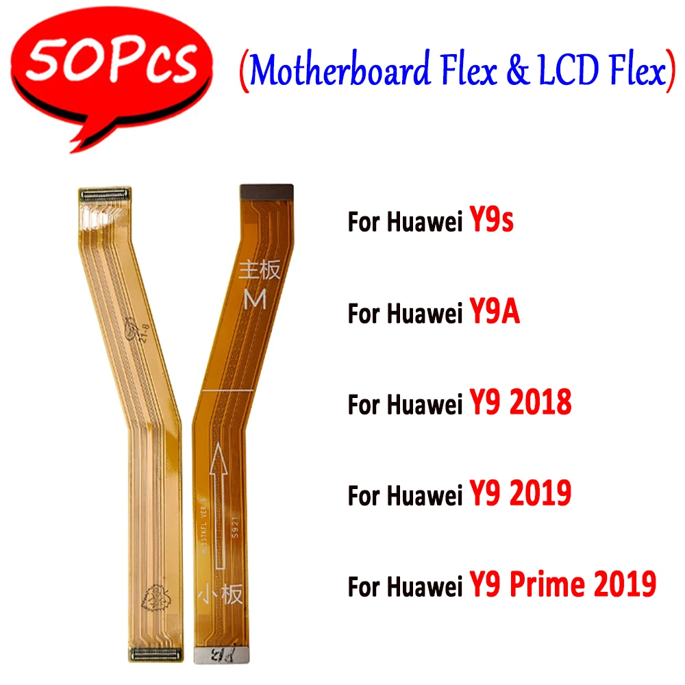 

50Pcs, NEW Main FPC LCD Display Connect Mainboard Flex Cable Ribbon Replacement For Huawei Y9S Y9 Prime Y9 2019 2018 Y9A