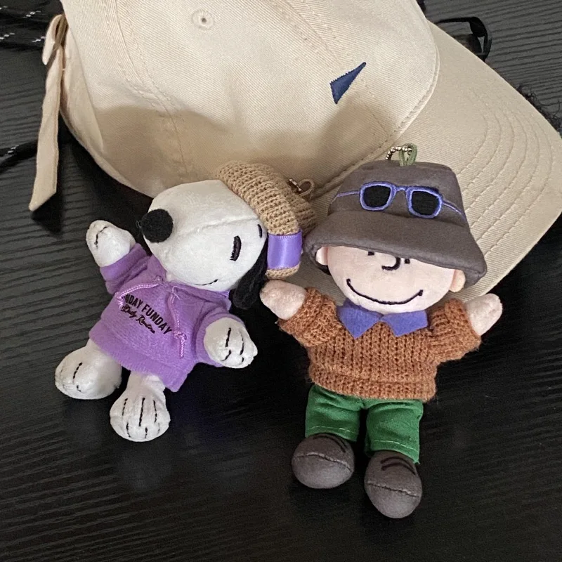 

Snoopy Keychain Japanese Style Backpack Pendent Decoration Car Couple Key Chain High Quality Keyring Birthday Gift Friend