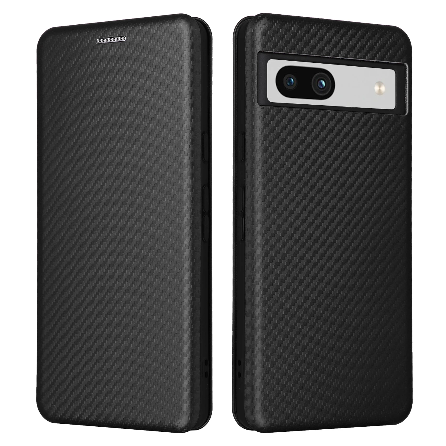 

Luxury Carbon Fiber Pattern Leather Wallet Book Bracket Holder Full Cover For Google Pixel 7 Pro 7A Cuvered Edge Bags Flip Case