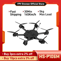 10 Inch Profesional Six axes carbon fiber Rack Original FPV Racing HS-P106M drones 4k with HD Camera GPS RC FPV Drone Gifts